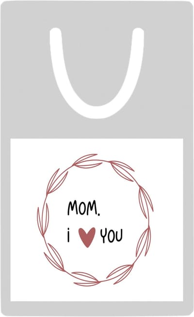 Hacebo® - mom I love you metalen boekenlegger- Mama - de liefste moeder - Moeder cadeautjes - moederdag - verjaardagscadeau - verjaardag - cadeau - geschenk - kado - gift - moeder artikelen Bladwijzer boekenleggers - 7.6 cm x 5cm