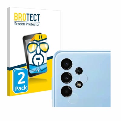 BROTECT - Screenprotector voor Samsung Galaxy A13 (ALLEEN Camera Lens) - Folie Beschermfolie transparant 2 Stuks