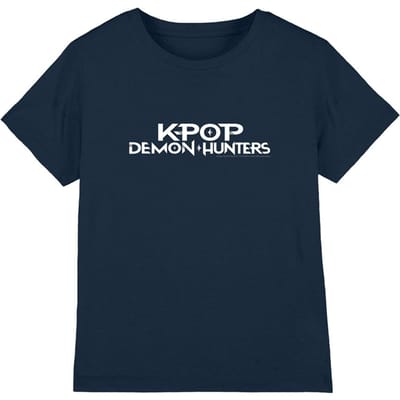 K-Pop Demon Hunters Kinderen/Kinderen Logo T-shirt (Marine)