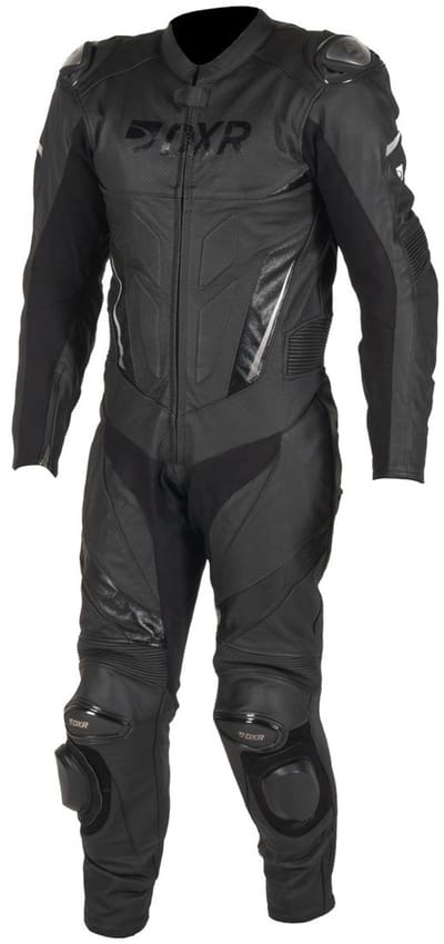MOTOBLOUZ CARL Leren Motorpak Heren, Geventileerd, AA Gecertificeerd, Zwart XXXL