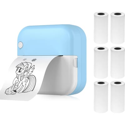 Mini Thermische Printer Multifunctionele Draagbare Sticker Maker Instant Foto Inktloos Afdrukken Ondersteuning BT BL-2 white