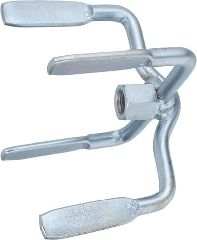 Betonboormixer Accessoire - Mengpeddel Boor - Materiaal Mengen - Efficiënt Materiaalgebruik - 10.5 x 10.5 x 10 cm - Zilver