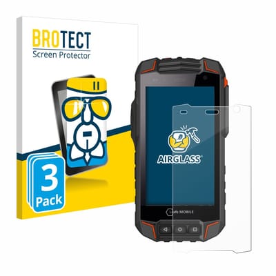 Screenprotector 3 Stuks voor i.safe MOBILE IS530.1 Beschermglas transparant