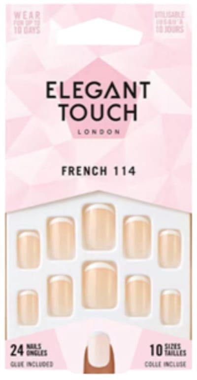 Elegant Toch London Nails French Manicure 24 Nagels + Lijm