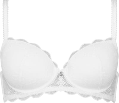 Naturana padded lace beugel BH maat 70A wit