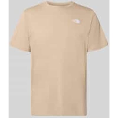 T-shirt met Labelstitching en Ronde hals