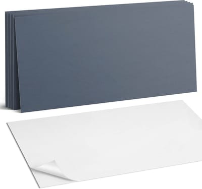 Coloray Plaktegels - Grijs Wandtegel Zelfklevend - 60 cm x 30 cm - Grijs Plaktegels - 6 stuks - Rechthoek PVC Tegels - Plaktegels Keuken - Zelfklevende Vloertegels Badkamer - Vinyl Tegels Zelfklevend - Zelfklevende Wandtegels