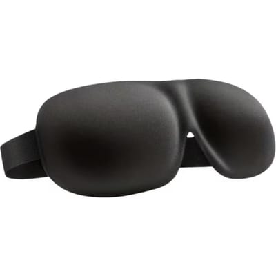 3D Slaapmasker Natuurlijk Slaap Oogmasker Oogschaduw Cover Schaduw Ooglap Vrouwen Mannen Zacht Draagbaar Blinddoek Reis Ooglap 1 Stuk zwart