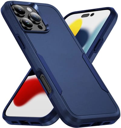Back Cover Geschikt voor Apple iPhone 16 Pro | Rugged Hoesje | Beschermhoes | Schokbestendige Hardcase | Shockproof | Tegen Vallen | Blauw