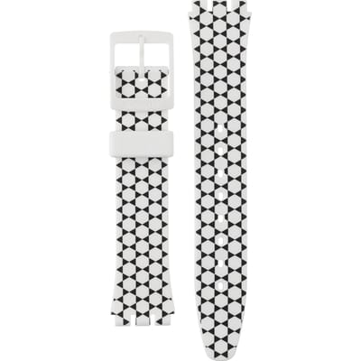 Swatch Plastic - Originals Medium (34mm) /Access/Solar/Musicall/Stop - G/SK/SL/SR/SS/SO28 AGW186 GW186 Ruche Horlogeband