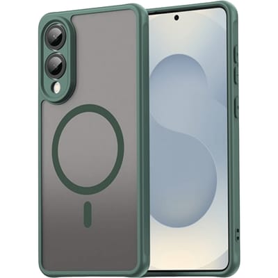 CaseBody Samsung S25 Edge Slim Anti-Shock MagSafe Hoesje Groen