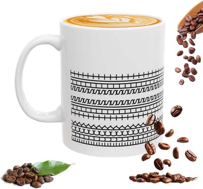 Koffiemok - Theekop - Ochtendkoffie - Verborgen tekst - 350ml - Wit