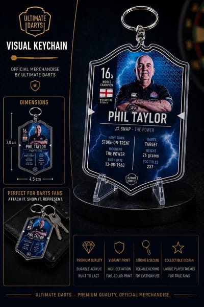 Ultimate Card Key Chain Phil Taylor