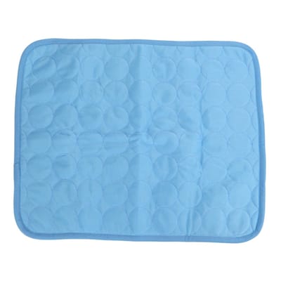 Hondenkoelmat Ademend Wasbaar Herbruikbaar Draagbaar IJszijde Kennelmat voor Thuis en ReizenM S(for 2-4kg) white