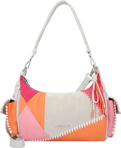 Desigual Schoudertas Mundi Brasilia Shoulder Bag Tutti Fruti Beige