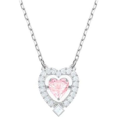 Swarovski Sparkling Dance Hart Hanger Ketting Dames ketting 5465284 Box+Shopping Bag white