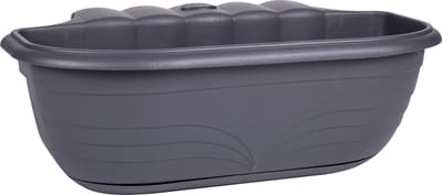 Balkon Plantenbak - Antraciet - 10Ltr - 51 x 20 x 18 cm - Kunstof