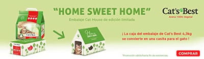 Kattenbakvulling met huis - Plantaardig strooisel - Hygiënisch houden - Maximale zuigkracht - 10 liter - Natuurlijk