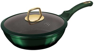 Berlinger Haus Emerald Serie - Titaan Koekenpan - 24cm - Soft Touch Handgreep - Groen
