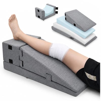 Beenverhoging kussen na operatie, kniegewricht vervanging & letsel Orthopedisch schuimkussen voor beenverhoging verbetert de bloedcirculatie, vermindert zwelling en bevordert genezing
