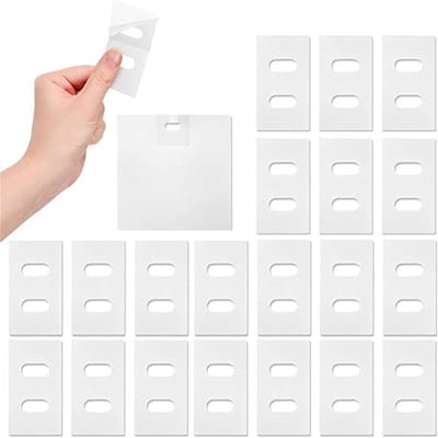 Verticale Jaloezie Onderdelen - Reparatieset Lamellen - Jaloezieën Repareren - Sterke Toepasbaarheid - 8x8x3 cm