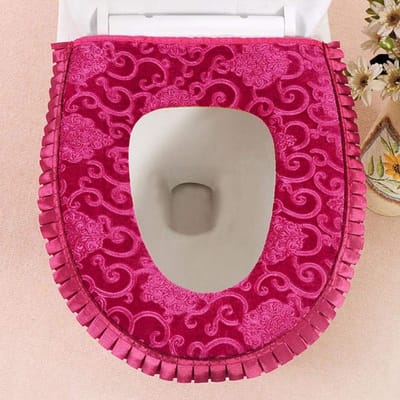Toiletbril Bekleding - Toiletzitting Overtrek - Badkamer Comfort - Warm en Zacht Materiaal - Universele Pasvorm - B