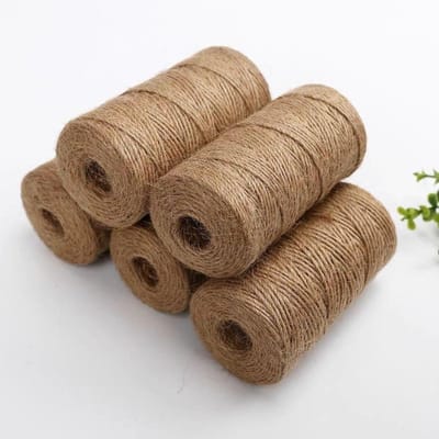 Tuintouw Jute Touw - Ambachtelijk Koord - Decoratief Gebruik - Natuurlijke Vezels - 100 meter - Bruin