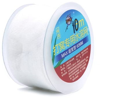 Dailygoods- Wikkelzakken 10 Meter - PVA Mesh Vulling - Wateroplosbaar - Karpervissen - Aas Wrap Tassen - Brede Mesh 60mm - Aaszakken