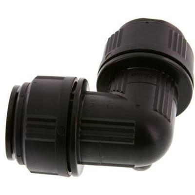 28mm 90 graden L-verbinding POM Insteekfitting NBR
