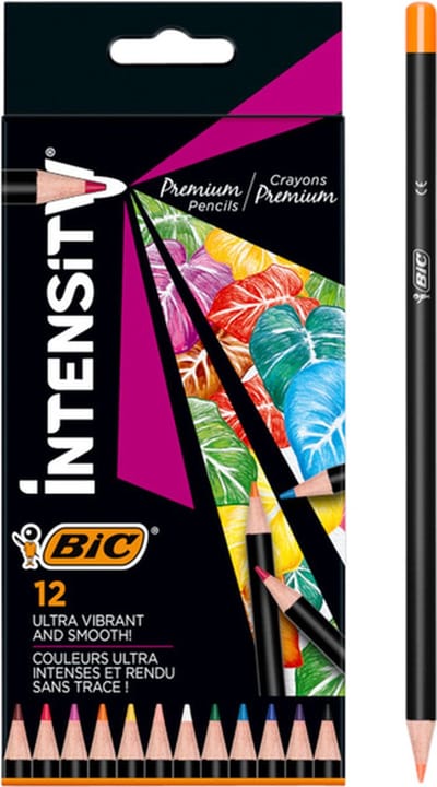 Kleurpotlood bic intensity premium assorti | 12 stuks