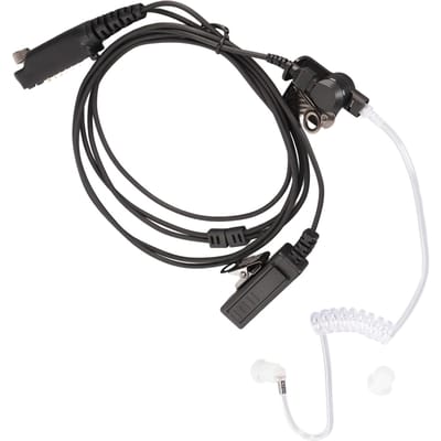 Akoestische Buis Headset Draagbare Heldere Akoestische Buis Hoofdtelefoon 2-Weg Radio Oortje voor Sepura STP8000 STP9000