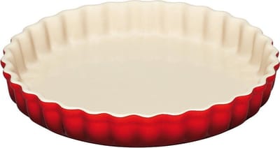Le Creuset - Taartvorm - Rond - 24 cm - Aardewerk - Kersenrood