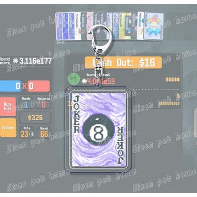 Video Game Balatro Sleutelhangers voor Accessoires Tas Poker Spel Sleutelhangers Sieraden Vrienden Rebirth Gaming Cadeaus gray