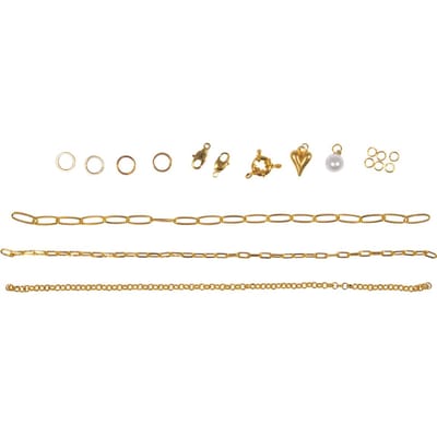 Knutselset "Armbanden Click & Match" - Goud