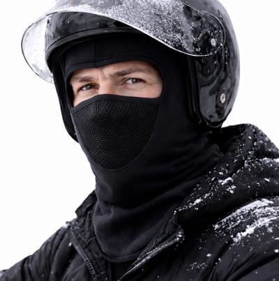 Winter Balaclava Motor Bivakmuts I Nekwarmer I Gezichtsmasker I Motormuts I Scooter I Brommer I Helm Cap I Skiën I Snowboarden I Zwart