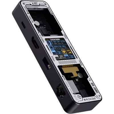 Dockcase DPB61L-EB USB-C dockingstation Geschikt voor merk (dockingstation): Universeel Geïntegreerd display, Incl. laadfunctie, USB-C Power Delivery