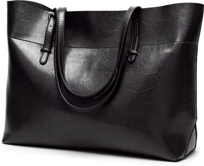 Zwarte Shopper Schoudertas Dames – Ruime Tas met Ritssluiting