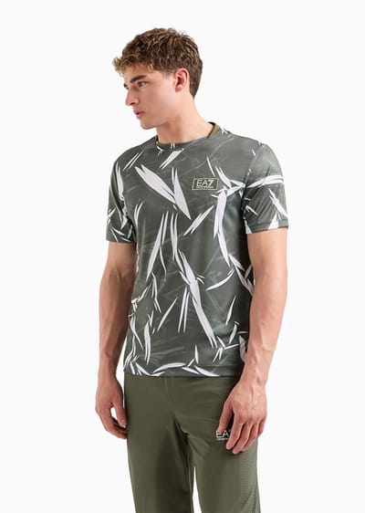 Ea7 Emporio Armani 6dpt17-pjpcz T-shirt Met Korte Mouwen Groen S Man