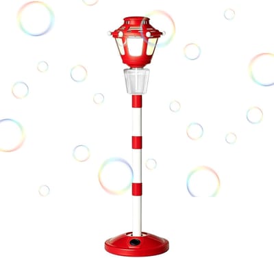 Bellenblaasmachine - Bellenmaker - Feestversiering - Met Licht en Muziek - 18 x 16 cm - Rood