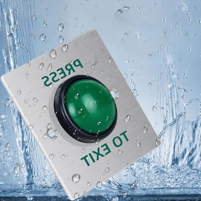 Toegangscontrole Knop - Deur Ontgrendeling - Toegang Beheren - Automatische Reset - 86mm Paneelmontage - Groen