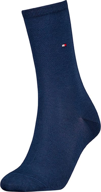 Tommy Hilfiger dames sokken premium soft silk sukat blauw