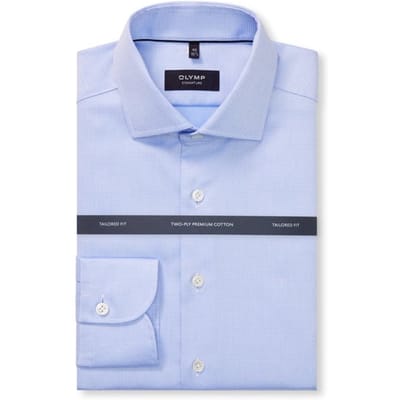 OLYMP Signature Overhemd, Tailored Fit, Signature Kent, Bleu