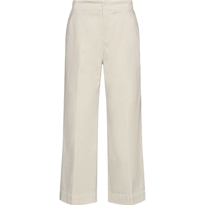 Boss Dames/Dames Tahiana Katoenen Rechte Broek (Wit)