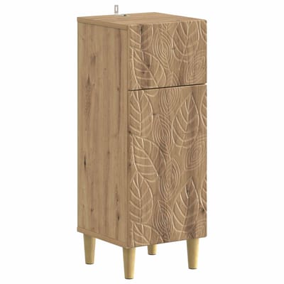 vidaXL - Badkamer - Opbergkast - DELFT - Artisanaal - eiken - 30 - x - 31 - x - 80 - cm