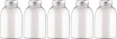 Scrubzout Perzik - 300 gram - fles met aluminium dop - Hydraterende Lichaamsscrub - set van 5 stuks