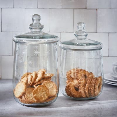 Glazen pot set van 2 Valerico