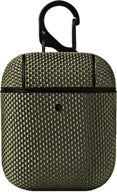 AirPods hoesjes van By Qubix - AirPods 1/2 hoesje - Hardcase - Business series - Groen Airpods Case Hoesje voor Airpods Airpods 1 Airpods 2 Hoes