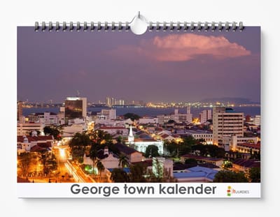 Georgetown kalender 35 x 24 cm | Verjaardagskalender Georgetown | Verjaardagskalender Volwassenen
