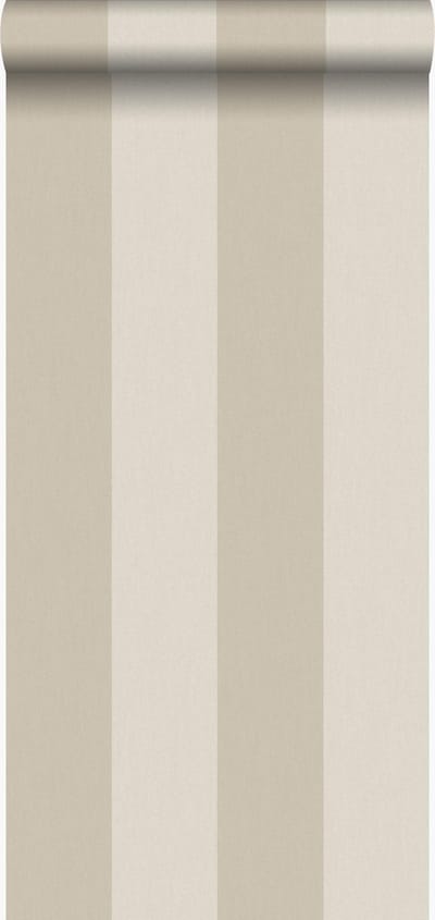 Origin Wallcoverings behang strepen donker beige - 53 cm x 10.05 m - 347016