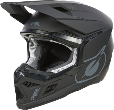 O'NEAL 3SRS Solid Mat Zwarte Crosshelm - Maat XXL - Helm